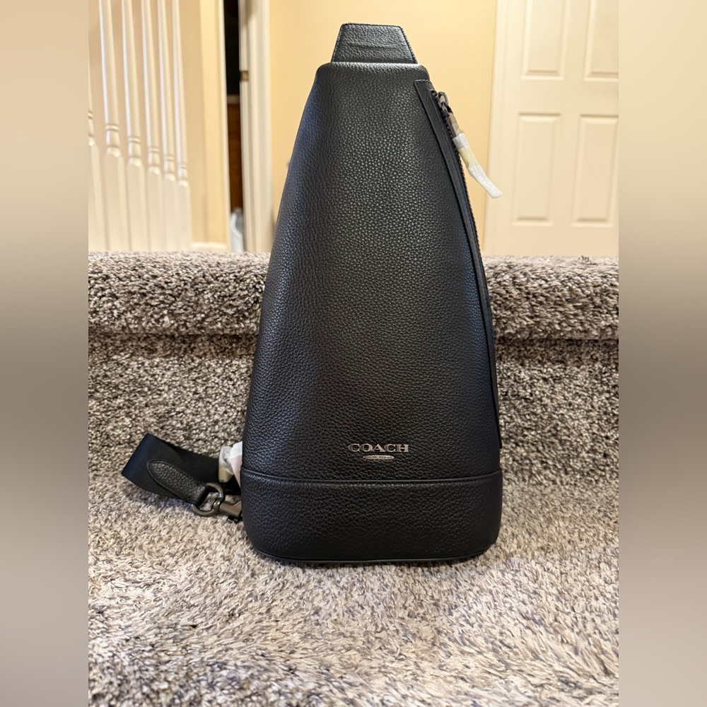 Brand New Coach Black Men's Sling Bag